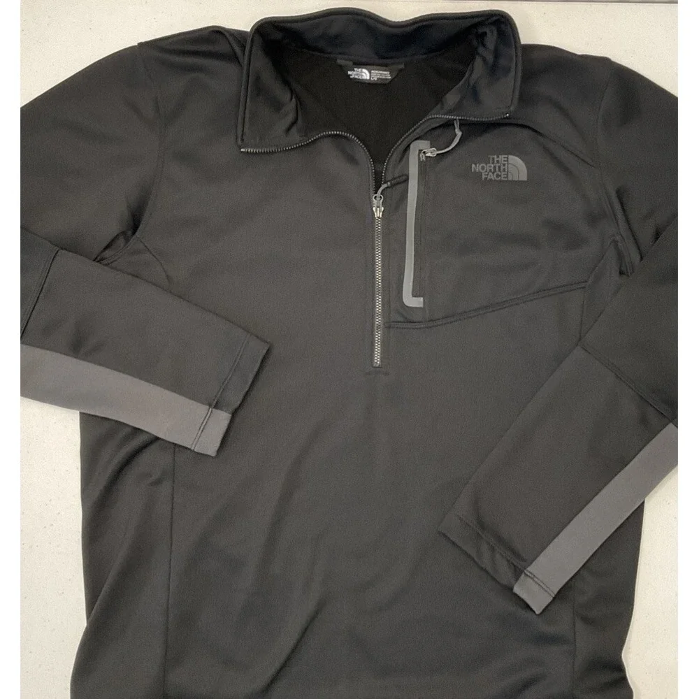 The North Face Pullover Cugo 1/2 Zip Fleece Lined‎ Sweatshirt Long Sleeve Sz L